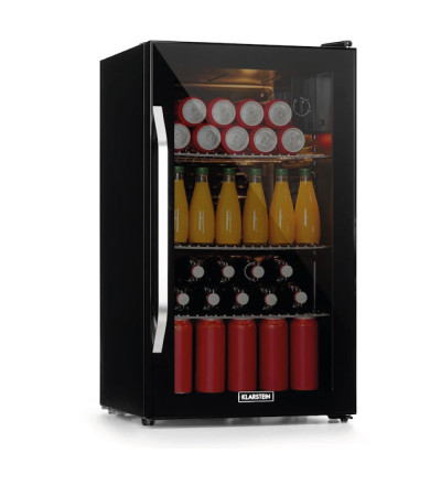 ARRIERE BAR REFRIGERE 80L NOIR ET VERRE