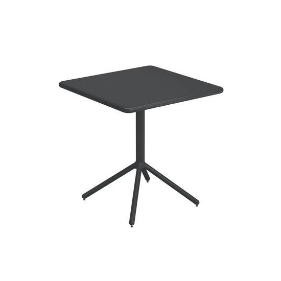 MONACO 110 TABLE ALUMINIUM NOIRE