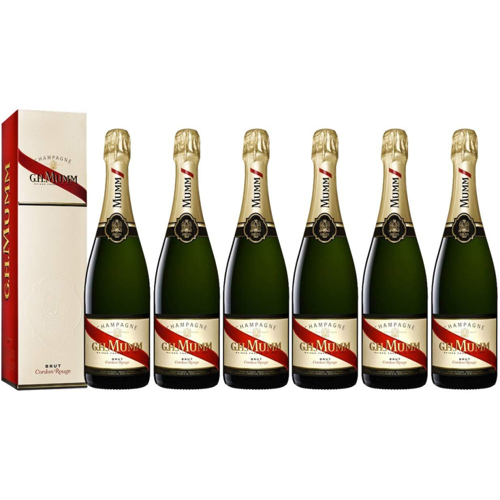 CHAMPAGNE MUMM CORDON ROUGE 6 BOUTEILLE5 75CL