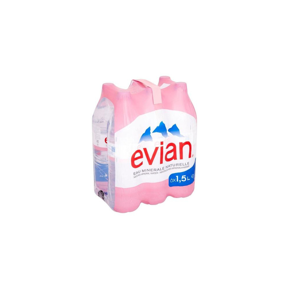 EAUX BOISSONS EVIAN 6 BOUTEILLES DE 1,5L