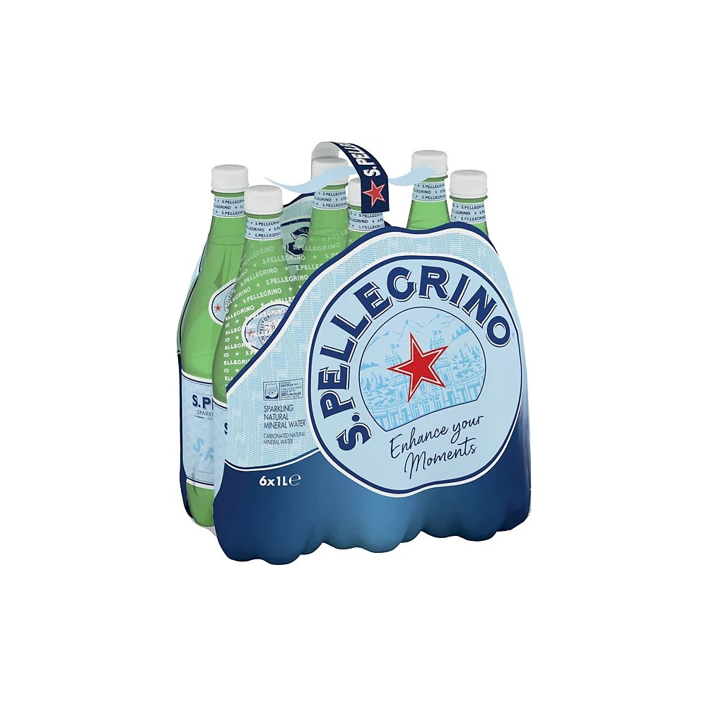 EAU SAN PELLEGRINO 6x BOUTEILLES DE 1L
