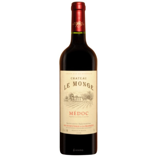 VIN ROUGE AOC MÉDOC 6x BOUTEILLE5 75CL