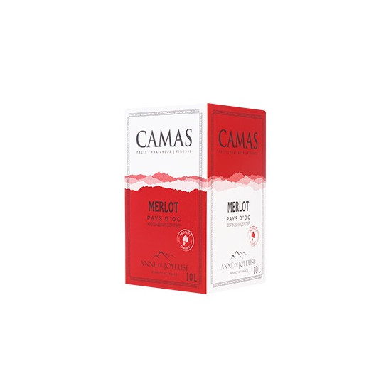 VINS ROUGE MERLOT VIN DE PAYS D'OC BIB 10 LITRES