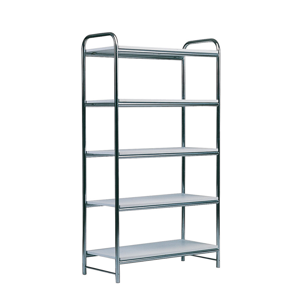 VOLVERA ETAGERE CHROME / BOIS BLANC
