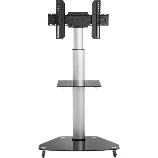 PIED VIDEO DESIGN SILVER BULLIT MOBILE H 1,60m POUR ECRAN 40” A 65