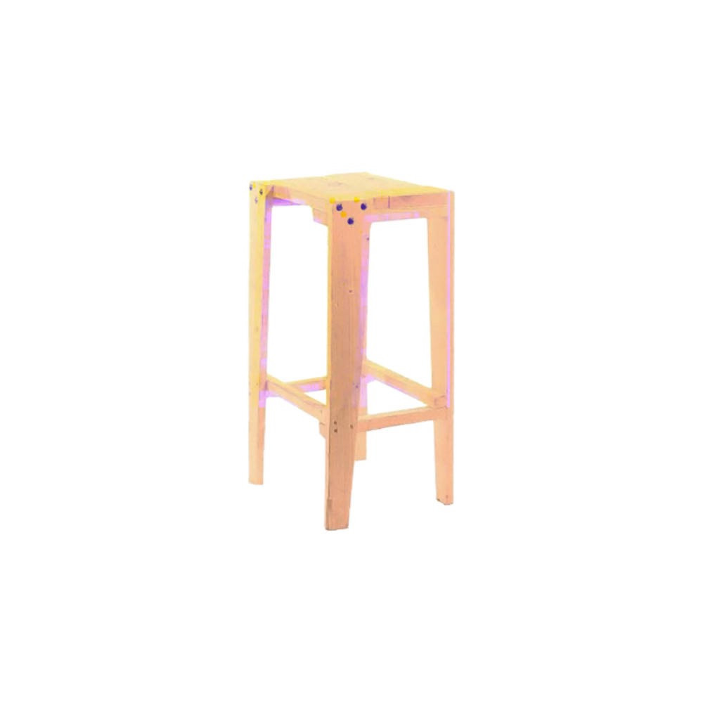 TABOURET HAUT ECO BOIS