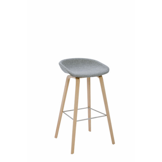 AMAGNI BAR SOFT TABOURET TISSU/BOIS