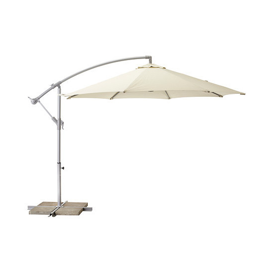 PARASOL DEPORTE DIAMETRE 300 BOIS / CREME