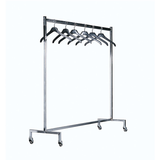 RAVENNA PORTANT DE VESTIAIRE CHROME + 30 CINTRES
