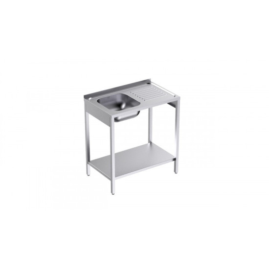 EVIER PLONGE INOX SUR BATI A RACCORDER