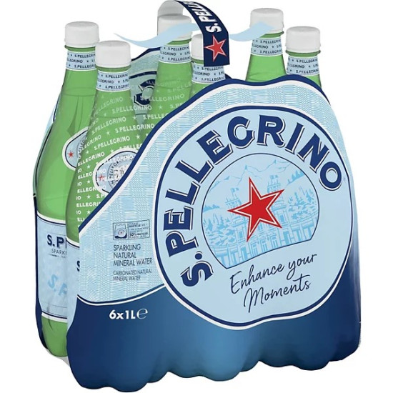 EAU SAN PELLEGRINO 6x BOUTEILLES DE 1L