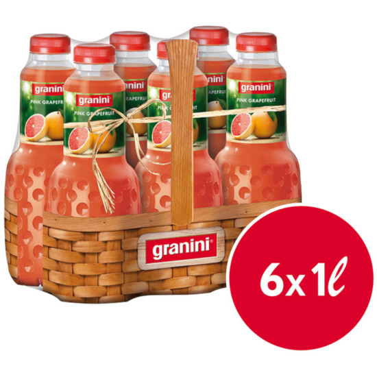 JUS DE FRUITS BOISSONS GRANINI POMME 6 BOUTEILLES DE 1L