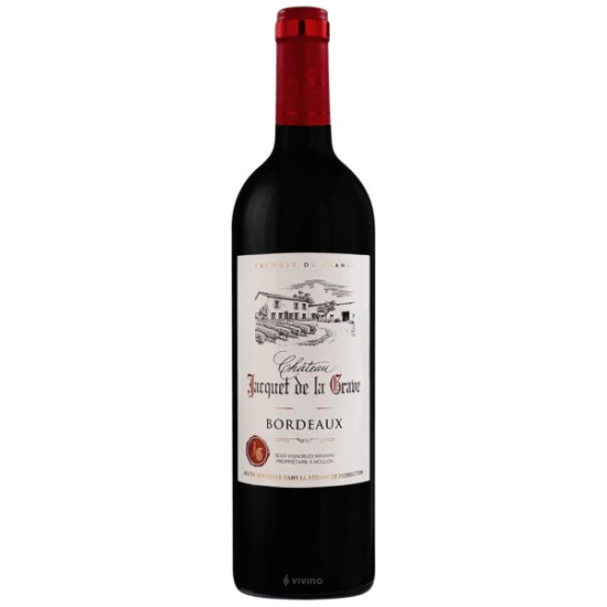 VIN ROUGE AOC BORDEAUX 6x BOUTEILLE5 75CL