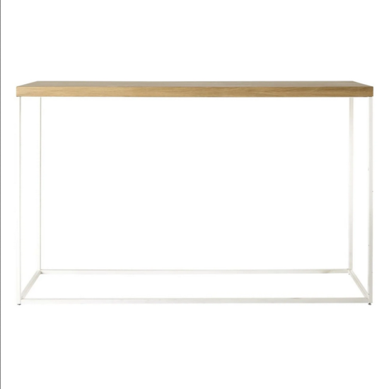 CONSOLE QUADRI BLANCHE/CHENE