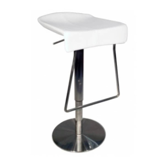 INDIANA TABOURET DE BAR CHROME ET CUIR